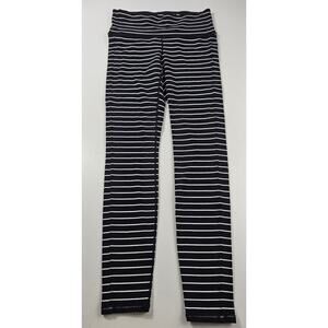 Athleta size S full length leggings black white active running yoga gym *PILLING